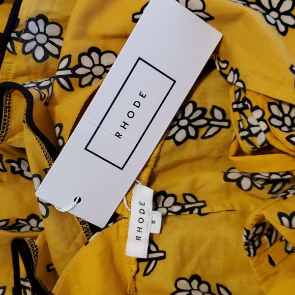 RHODE Resort maxi dress in printed cotton with a tiered silhouette. Head turner! - Picture 6 of 7